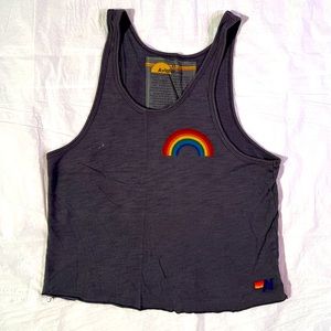 🌈 Aviator Nation Rainbow Logo Women’s Slub Tank - Adult XS